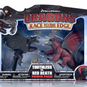 Dragons Trainer Race Of The Edge  figura SDENTATO Contro RED DEATH