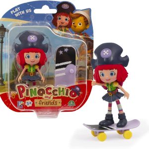 Pinocchio - Personaggio Freeda 9 cm con lo Skate, PNH00000 Giochi Preziosi