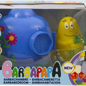 Barbapapà, Casetta di Barbazoo con Dipinto Floreale Esterno Porta E Finestra Apribili, Decorata all'Interno con Stikers, Giochi Preziosi BAP42000