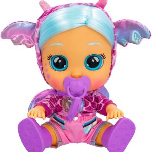 Cry Babies Dressy Fantasy Bruny, Bambola Interattiva che Piange Lacrime Vere, 30 cm, 904095 IMC TOYS