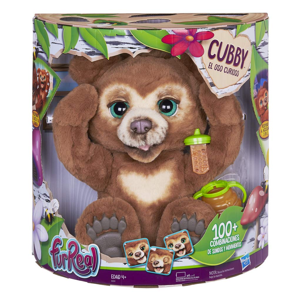 Hasbro FurReal- Cubby Il Mio Orsetto Curioso Peluche Interattivo, Hasbro E45911030
