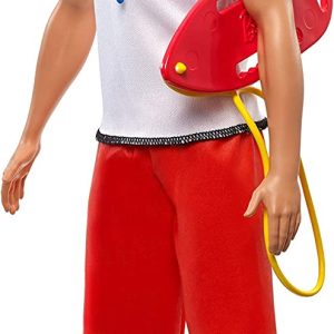Barbie - Ken Bambola Bagnino con accessori, Bambini di 3+ Anni, FXP04