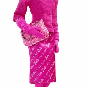 Barbie Proudly Pink Bambola da Collezionare, 60 Anniversario, FXD50 Mattel
