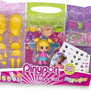 Pinypon Set per creare personalizzato, Capelli Biondi, Famosa 7014700