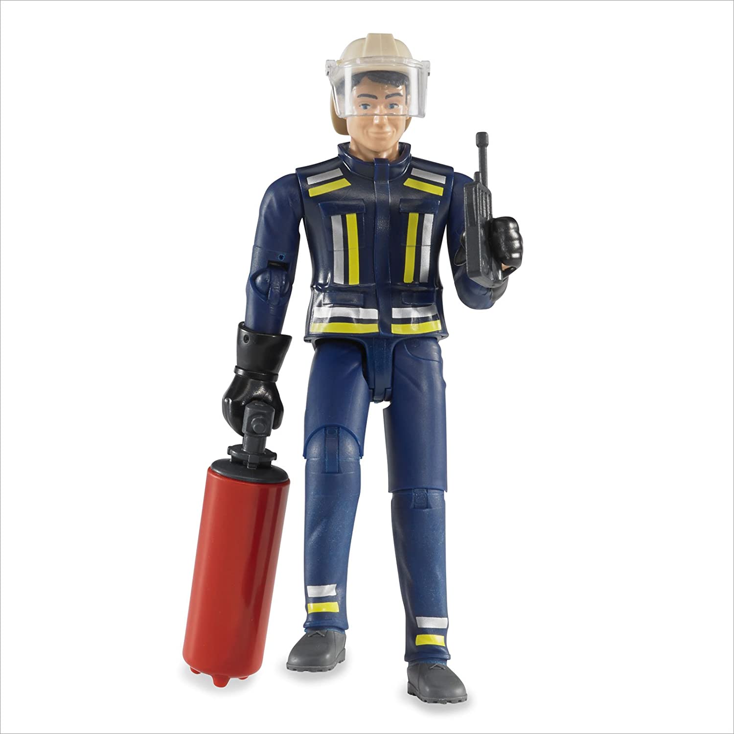 Bruder 60100 - B World Pompiere con Elmetto Guanti e Accessori - scala 1/16