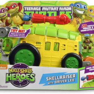 Tartarughe Ninja Half Shell Heroes, Veicolo Shellraiser con Leonardo, Giochi Preziosi 96771