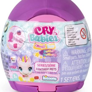 Cry Babies Magic Tears serie Fantasy PETS , modello assortito capsula color viola IMC Toys 93331