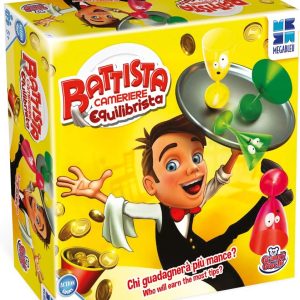 Battista Cameriere Equilibrista, Gioco da Tavolo, Gioco di Abilità 5 anni +, Grandi Giochi MB678573
