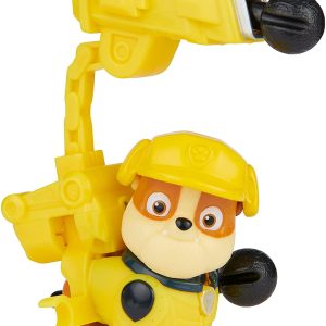 Paw Patrol, Rubble Hero Pup Movie con uniforme trasformabile, Spin Master 6060427