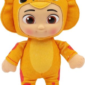 Giochi Preziosi - COCOMELON CECE DINO Peluche 18 cm, Multicolore, CCM27900