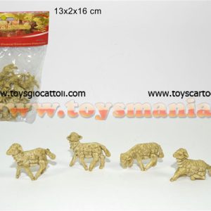 PERSONAGGI PRESEPE ANIMALI PECORA CM 3X3 OFFERTA 24 PEZZI 1 BUSTA