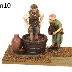 PRESEPE PASTORI IN VENDEMMIA 10 CM