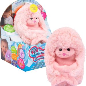 Curlimals Gomitolini Artic, Peluche Interattivo Foca con Oltre 60 Suoni, Luci e Funzione Raggomitolamento,Giochi Preziosi CUR01000