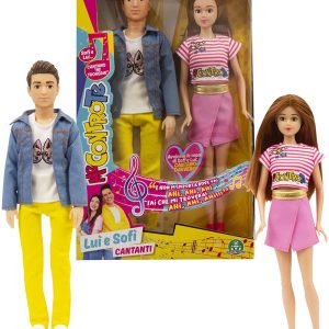 Me Contro Te - Sofì e Luì Singing Fashion Doll Coppia, si tengono per mano e cantano la canzone "Mi Troverai", MEC53000 Giochi Preziosi
