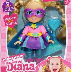 Love Diana - Bambola Supereroe, 15 cm, Giochi Preziosi LVE06000