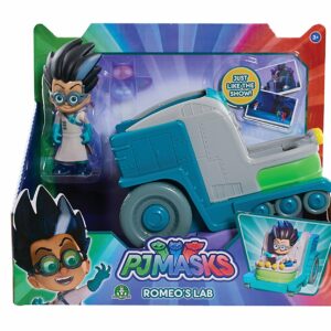 Super Pigiamini Pj Masks Veicolo Laboratorio con Personaggio Romeo di Giochi Preziosi