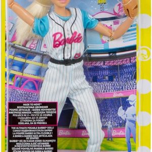 Barbie Sport, Giocatrice di Baseball Snodata, Mattel FRL98-DVF68