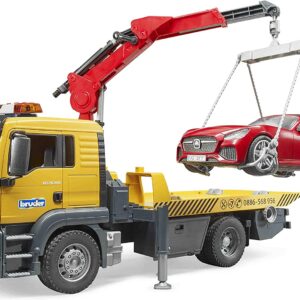 Bruder 03750  Man Trasporto Carro Atrezzi Roadster Con Luci E Suono