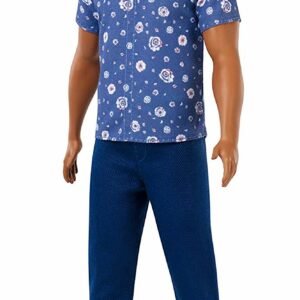 Ken Fashionistas Afroamericano con Camicia Floreale, Barbie Mattel  FXL61