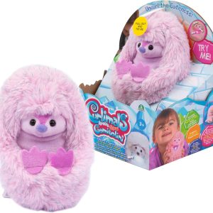 Curlimals Gomitolini Artic, Peluche Interattivo Pinguino con Oltre 60 Suoni, Luci e Funzione Raggomitolamento,Giochi Preziosi CUR01000