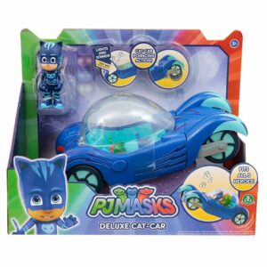 Super Pigiamini Pj Masks Veicolo Gattomobile con Luci e Suoni, Personaggio Gattoboy Incluso di Giochi Preziosi