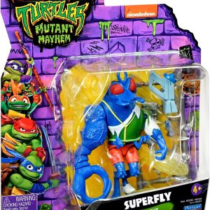 Turtles Movie -Turtles Mutant Mayhem - SuperFly personaggio base 12 cm, Giochi Preziosi TU805000