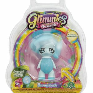 Giochi Preziosi - Glimmies Rainbow Friends Blister Singolo, Bunnybeth