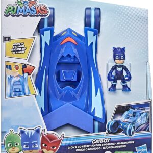 Pj Masks Veicolo con Gattoboy, Glow & Go Racer con luci, Hasbro F2115-F2138