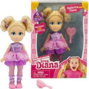 Love Diana - Bambola vestito Ballerina  15 cm, Giochi Preziosi LVE06000