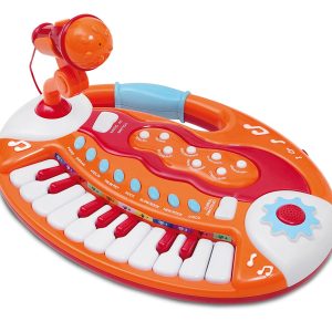 Bontempi BK 1825 - Tastierina Da Tavolo 18 Tasti Con Microfono