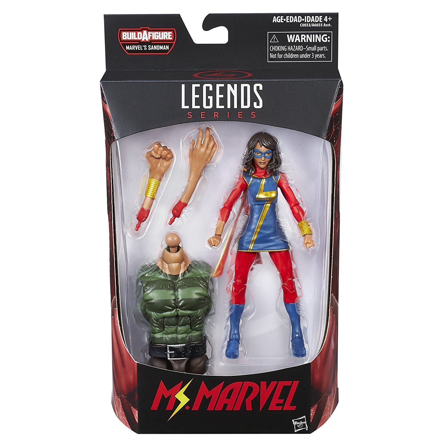 Mevel Spider-Man serie Legends Action Figure: Ms. Marvel di Hasbro C0033-A6655