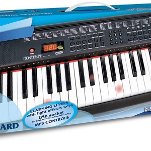 Bontempi 16 6120 - Tastiera da Tavolo con tasti luminosi