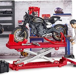 Bruder 62101 - OFFICINA MOTO DUCATI E MECCANICO  scala 1/16