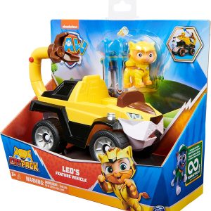 Paw Patrol, Veicolo Cat Pack del personaggio Leo | Veicolo con trasformazione Leo, spin master  6066333