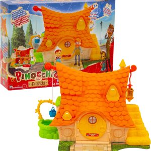 Pinocchio - Playset Con Doppia Ambientazione La Casa E Il Negozio Di Giocattoli Di Geppetto Con 2 Personaggi Inclusi,  PNH05000, Giochi Preziosi