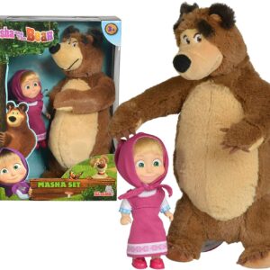 Masha Minidoll Classica con Orso Plush 25 Cm, Simba 109301072
