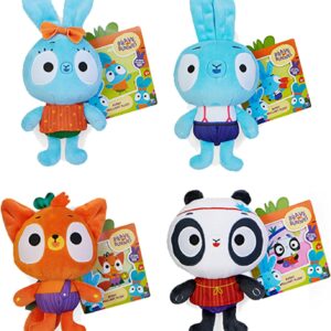 Brave Bunnies, Serie completa 4 Peluche da 25 cm, Spin Master 6063774