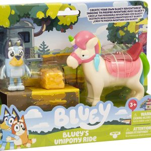 Bluey and Friends confezione Bluey e Cavallo con criniera, Giochi Preziosi BLY12000