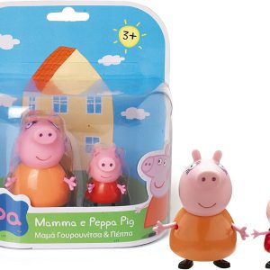 Peppa Coppia Personaggi con Mamma e Peppa Pig