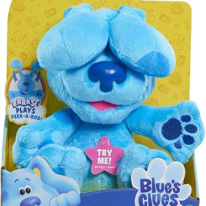 Blue's Clues & You - Peluche Blue Gioco del Cucù, con suoni, premigli il pancino e solleverà le orecchie, Giochi Preziosi BLU02100