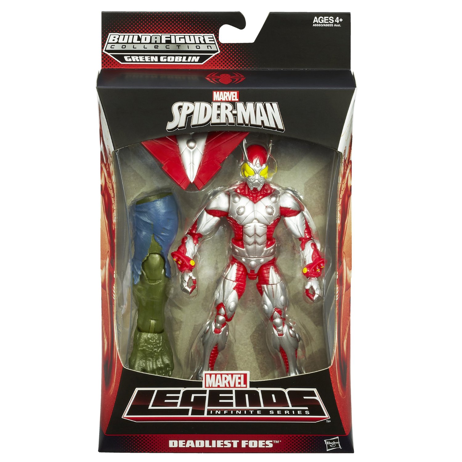 Spiderman 15 cm Marvel Legends Infinite Series Scarabeo A6660-A6655 di Hasbro