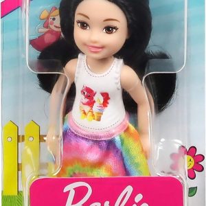 Barbie Club Chelsea Bambola con Top con Stampa di Gattino, Mattel FXG77-DWJ33