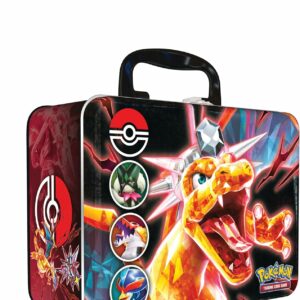 Bauletto Pokémon da Collezione- Meowscarada, Skeledirge e Quaquaval, Tre Carte Promozionali Olografiche e Sei Buste di Espansione, edizione in italiano
