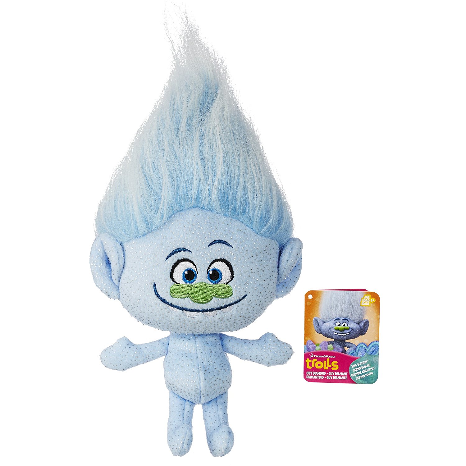 DreamWorks Trolls Guy Diamond Hug 'N Plush Doll by Trolls B7616-B6566