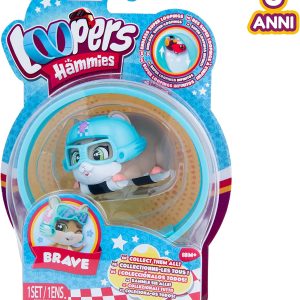 LOOPERS Hammies Brave, Criceto Interattivo che corre dentro e fuori la sua ruota, Imc Toys