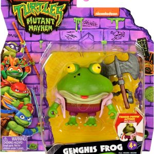 Turtles Movie -Turtles Mutant Mayhem - Genghis Frog personaggio base 12 cm, Giochi Preziosi TU805H00