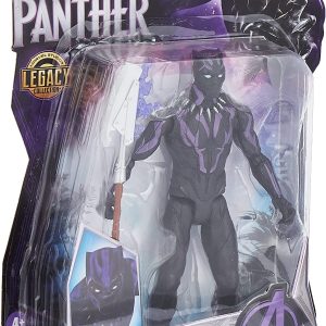 Marvel, Black Panther, Marvel Studios Legacy Collection, Action Figure di Black Panther Vibranium 15 cm,  E1360-E0868 Hasbro