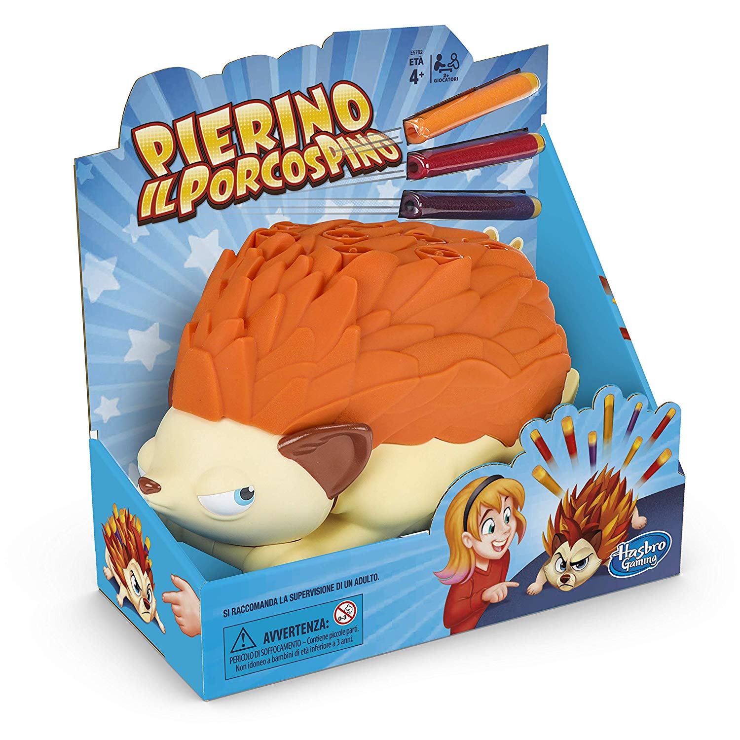 Pierino Il Porcospino Gioco con Dardi di Hasbro Gaming E5702