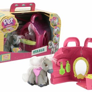 Pet Parade Pony Playset Stalla con Pony Esclusivo Stable e Accessori di Giochi Preziosi PTN02000