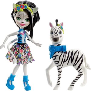 Enchantimals- Zelena la Zebra cavalcabile e Hoofette di Mattel FKY75